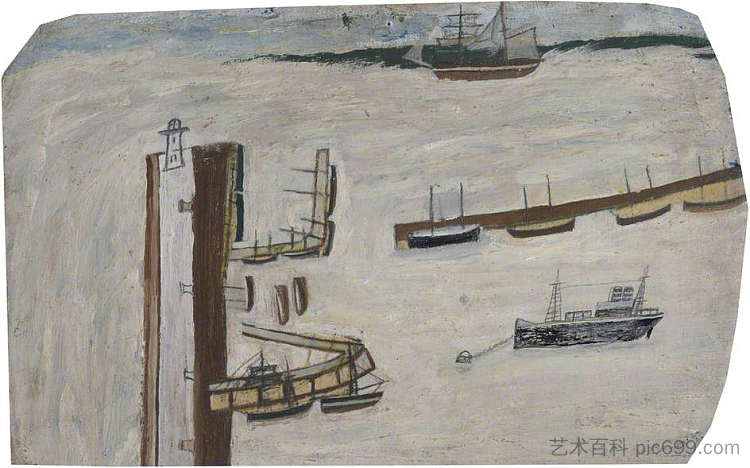 海港风光 Harbour Scene，艾尔弗雷德沃利斯