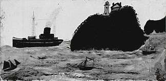 大型和小型汽船 Large and Small Steamboats，艾尔弗雷德沃利斯