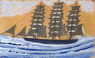 三桅纵帆船 Three-Masted Schooner，艾尔弗雷德沃利斯