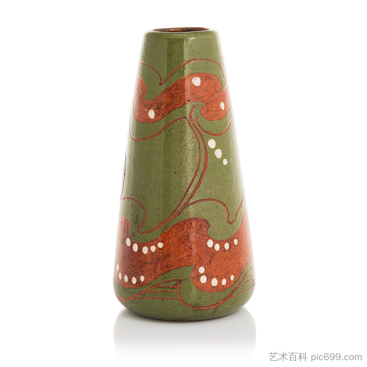 陶瓷花瓶 Ceramic Vase (1900)，阿尔弗雷德·威廉·芬奇