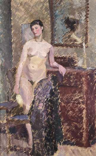 站立的女性裸体 Standing Female Nude，阿尔弗雷德·威廉·芬奇