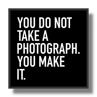 你不拍照。你成功了。 You do not take a photograph. You make it. (2013)，阿尔弗雷多·贾尔