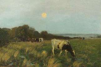月光下的牛 Cattle in Moonlight，阿尔杰尼翁·塔尔米奇