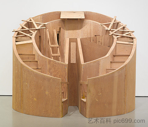 题为“一个城镇的研究”的项目 Project Entitled "Studies for a Town" (1977)，艾丽斯·艾科克