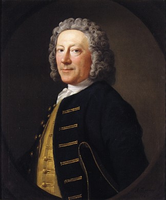 海军军官的肖像 Portrait of a Naval Officer (1747)，阿兰·雷姆赛