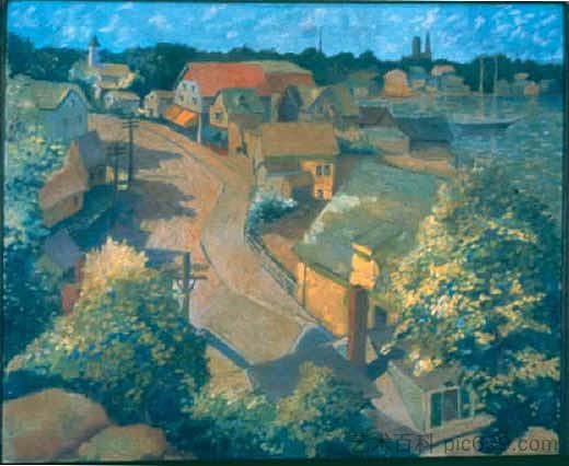 夏日早晨,格洛斯特 Summer Morning, Gloucester,艾伦·兰德尔·弗里隆