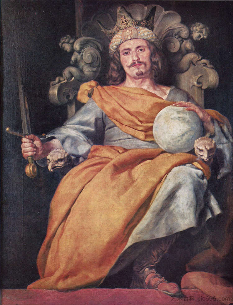 西班牙国王 A king of Spain (c.1643; Spain  )，阿隆佐·卡努