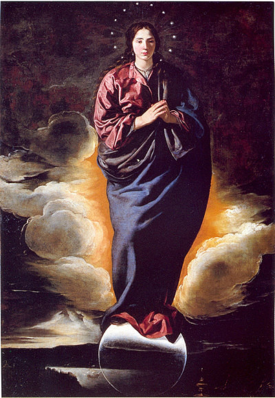 无玷原罪 Inmaculate Conception (c.1619; Spain  )，阿隆佐·卡努