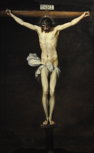 受难 The Crucifixion (1638; Spain                     )，阿隆佐·卡努