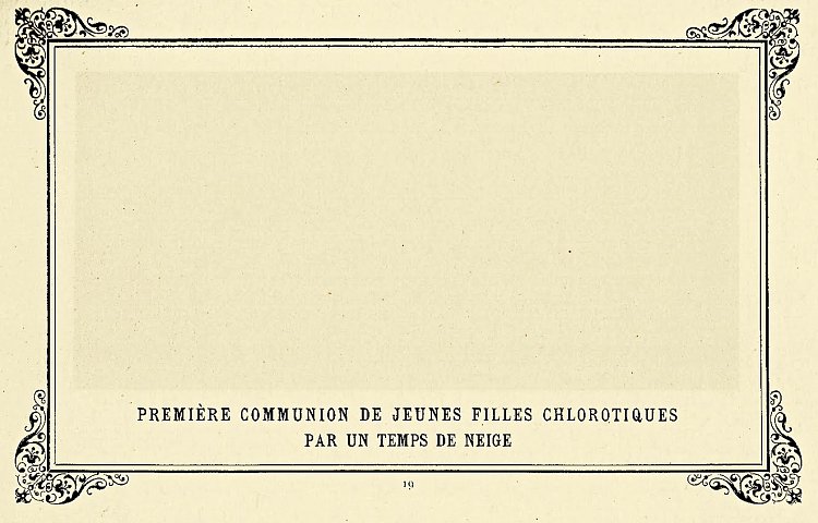 雪地里贫血的年轻女孩的第一次圣餐 First Communion of Anaemic Young Girls in the Snow (1883)，阿方斯·阿莱