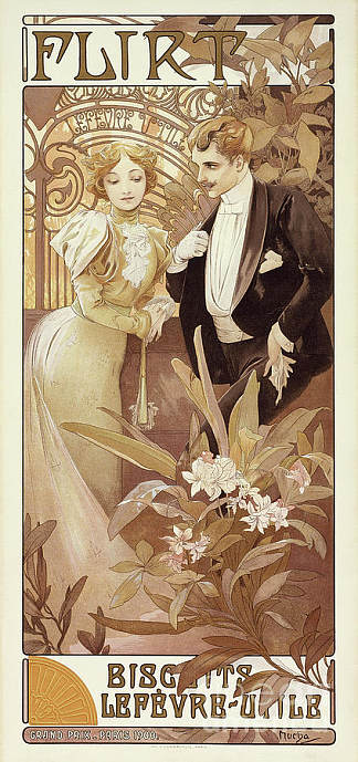 Flirt lefevre 有用 Flirt Lefevre Utile (1899)，阿尔丰斯·慕夏