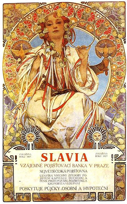 斯拉维亚 Slavia (1896)，阿尔丰斯·慕夏