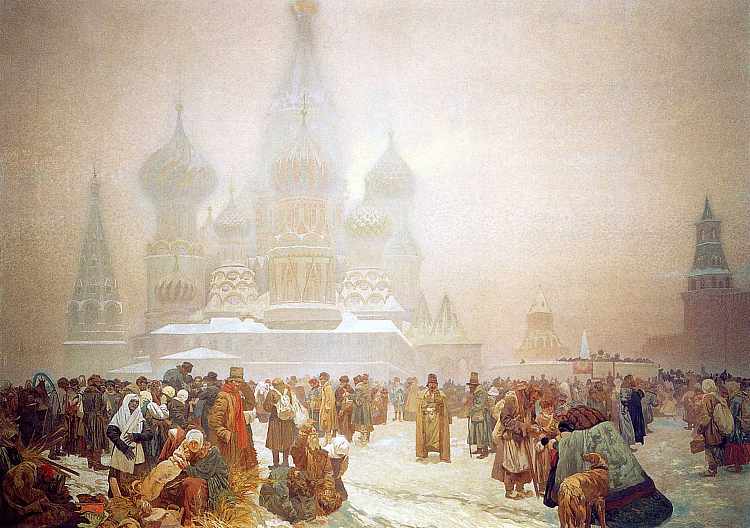 俄罗斯废除农奴制 The Abolition of Serfdom in Russia (1914)，阿尔丰斯·慕夏