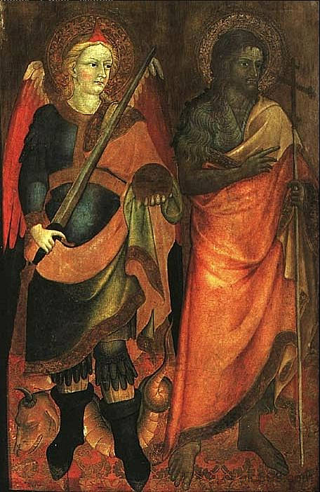 圣迈克尔和圣约翰 St. Michael and St. John (1423; Italy  )，埃武拉的阿尔瓦罗·皮雷斯