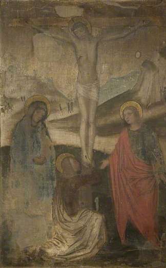 与圣母、圣约翰和抹大拉的马利亚一起受难 The Crucifixion with the Virgin, Saint John and Mary Magdalen，安布罗吉奥·贝尔戈尼奥内