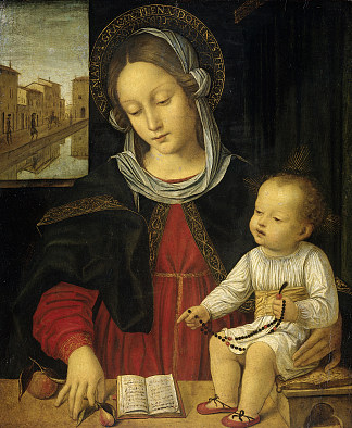 麦当娜和孩子 Madonna and Child，安布罗吉奥·贝尔戈尼奥内