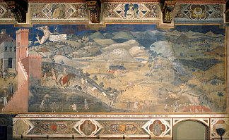 农村善政的影响 Effects of Good Government in the Countryside (1338 – 1339)，安布罗吉奥·洛伦泽蒂