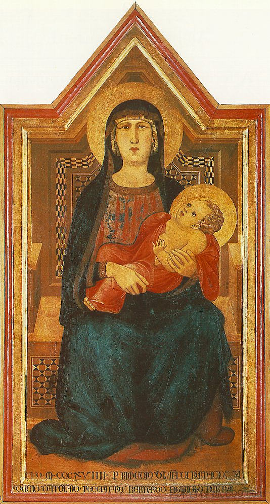 维科·拉巴特的麦当娜 Madonna of Vico L'Abate (1319)，安布罗吉奥·洛伦泽蒂