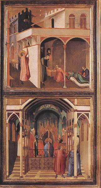 圣尼古拉斯的生活场景 Scenes of the Life of St Nicholas (1332)，安布罗吉奥·洛伦泽蒂