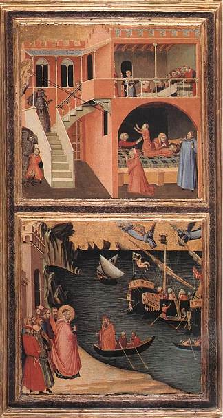 圣尼古拉斯的生活场景 Scenes of the Life of St Nicholas (1332)，安布罗吉奥·洛伦泽蒂