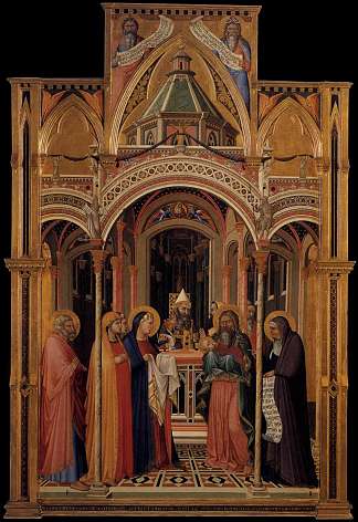 圣殿中的介绍 The Presentation in the Temple (1342)，安布罗吉奥·洛伦泽蒂