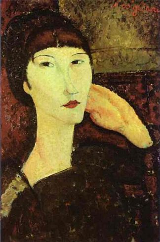 阿德里安（刘海女人） Adrienne (Woman with Bangs) (1917; Paris,France                     )，阿梅代奥·莫迪利亚尼