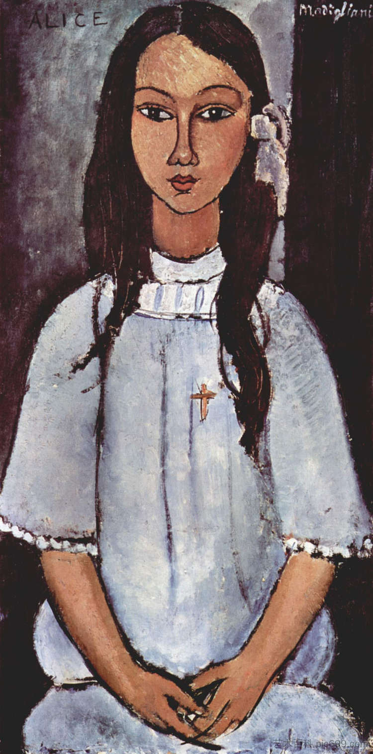 爱丽丝 Alice (1915; Paris,France ),阿梅代奥·莫迪利亚尼