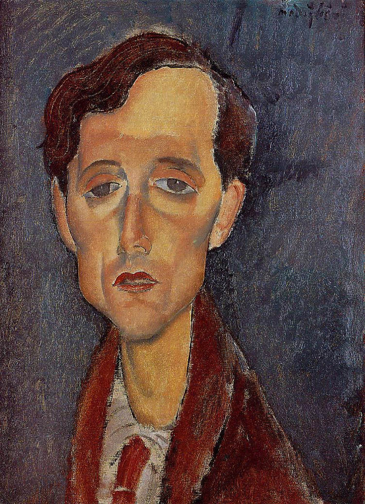 弗兰斯·海伦斯 Frans Hellens (1919; Paris,France ),阿梅代奥·莫迪利亚尼
