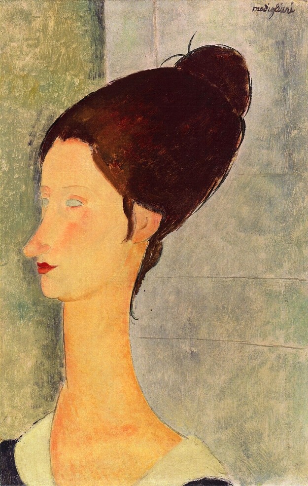 珍妮·赫布特恩 Jeanne Hebuterne (1918; Paris,France  )，阿梅代奥·莫迪利亚尼