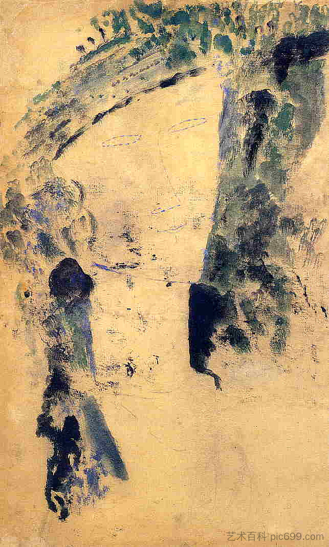 一个女人的肖像 Portrait of a Woman (1915; Paris,France  )，阿梅代奥·莫迪利亚尼