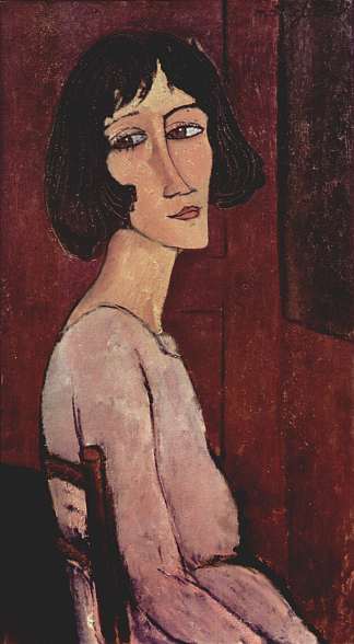 玛格丽塔的肖像 Portrait of Margarita (1916; Paris,France                     )，阿梅代奥·莫迪利亚尼