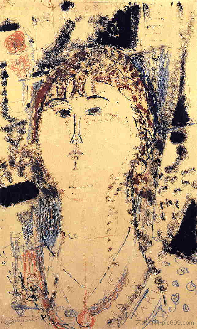 罗莎·波普里娜 Rosa Porprina (1915; Paris,France ),阿梅代奥·莫迪利亚尼