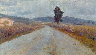 托斯卡纳路 The Tuscan Road (1899; Paris,France                     )，阿梅代奥·莫迪利亚尼