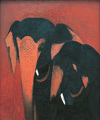 两头大象 Two Elephants (1940)，阿姆丽塔·谢尔吉尔
