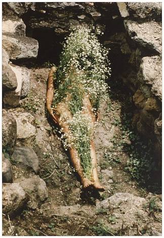无题（图片来源：Yagul） Untitled (Imagen De Yagul) (1973 – 1977)，安娜·门迪塔