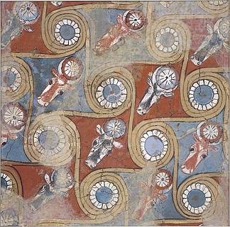 阿蒙霍特普三世宫殿的天花板画 Ceiling Painting from the Palace of Amenhotep III (c.1390 – c.1353 BC)，古埃及