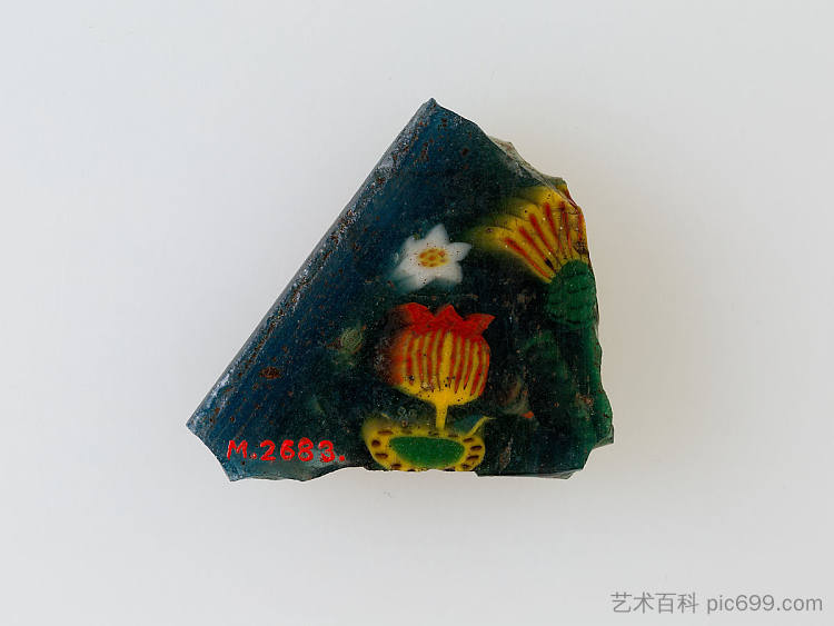 花牌 Floral Plaque (c.100 BC - c.100 AD)，古埃及