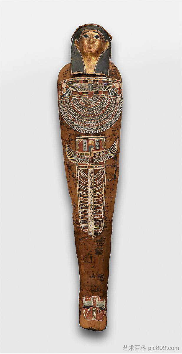 内斯明的木乃伊 Mummy of Nesmin (c.200 - c.30 BC),古埃及