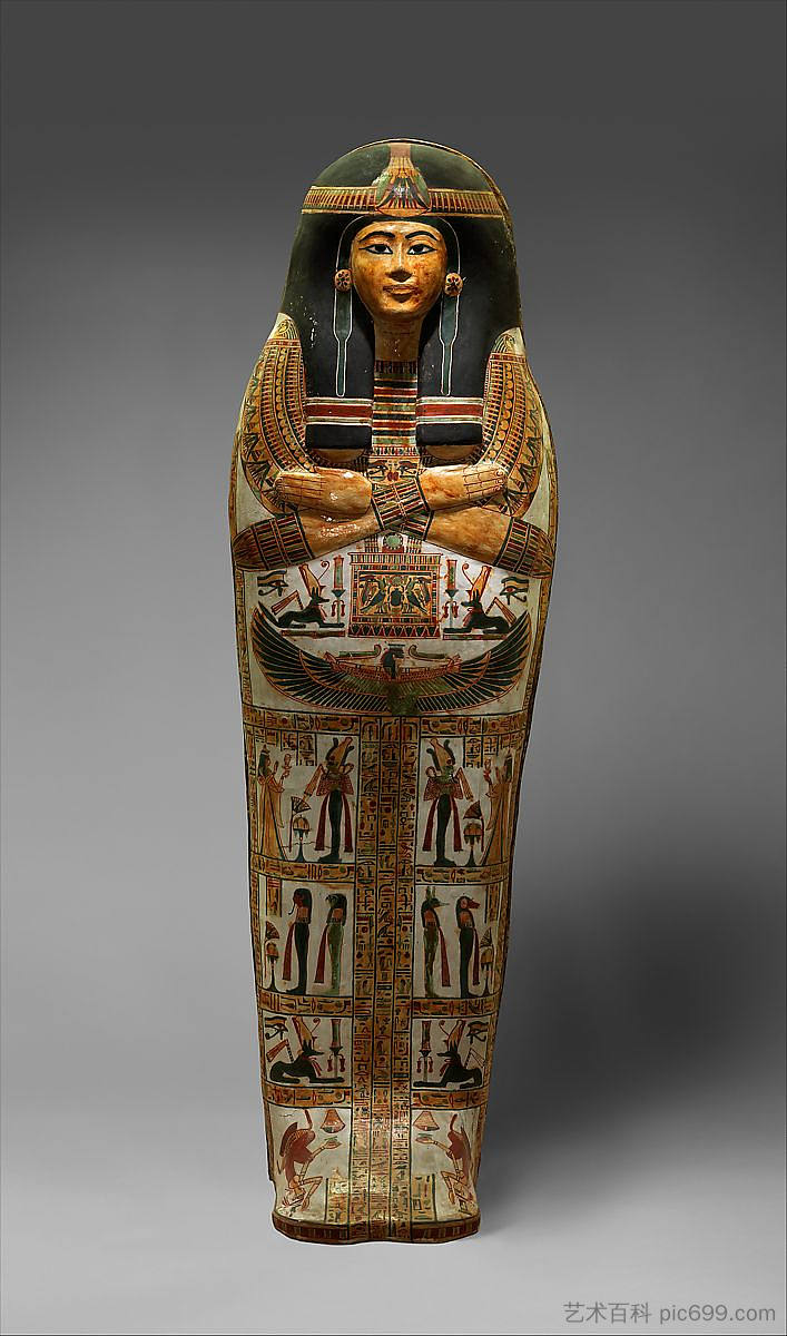 阿蒙·雷的歌手的外棺材，亨内塔维 Outer Coffin of the Singer of Amun Re, Henettawy (c.1000 - c.945 BC)，古埃及