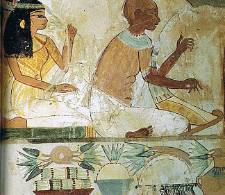 盲人音乐家 Blinder Musiker (c.1390 BC)，古埃及