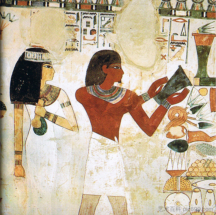 纳赫特墓 Tomb of Nakht (c.1390 BC)，古埃及