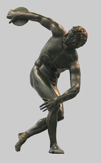 椎间盘（迈伦之后） Discobolus (after Myron) (c.460 – c.450 BC)，古希腊绘画和雕塑