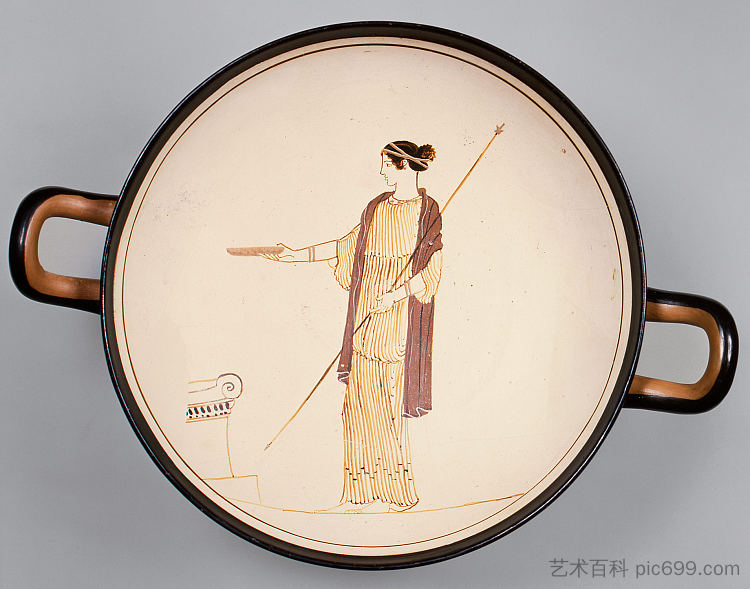 兵马俑凯利克斯(饮水杯) Terracotta Kylix (drinking Cup) (c.470 BC),古希腊绘画和雕塑