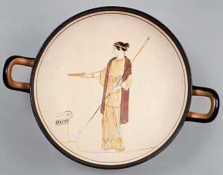 兵马俑凯利克斯（饮水杯） Terracotta Kylix (drinking Cup) (c.470 BC)，古希腊绘画和雕塑