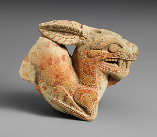 凯托斯（海怪）形式的兵马俑花瓶 Terracotta vase in the form of a Ketos (Sea Monster) (c.650 BC)，古希腊绘画和雕塑