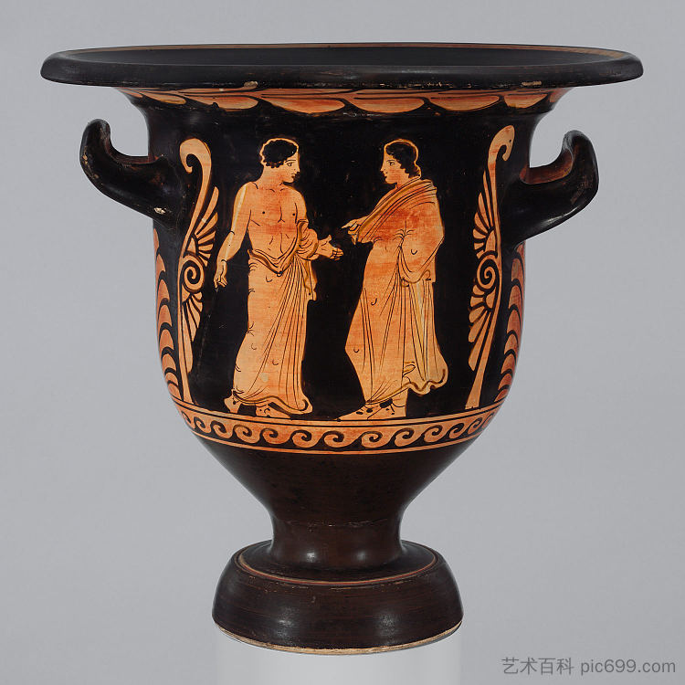 兵马俑钟形石坑(混合碗) Terracotta Bell Krater (mixing Bowl) (c.350 BC),古希腊陶器