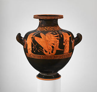 兵马俑九头蛇 – 卡尔皮斯（水罐） Terracotta Hydria –  Kalpis (water Jar) (c.450 BC)，古希腊陶器