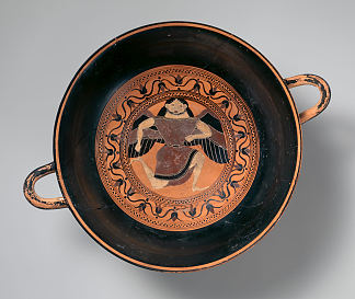 兵马俑凯利克斯 – 西安娜杯（饮水杯） Terracotta Kylix –  Siana Cup (drinking Cup) (c.575 BC)，古希腊陶器