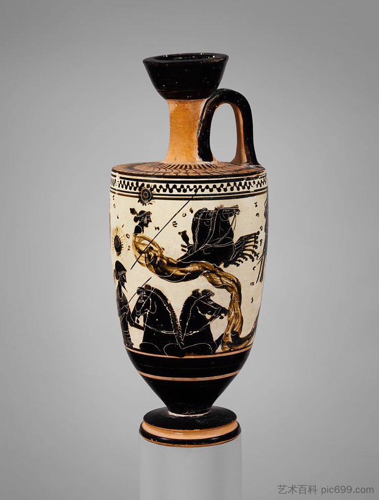 兵马俑(油瓶) Terracotta Lekythos (oil Flask) (c.500 BC),古希腊陶器
