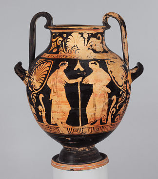 兵马俑聂斯托里斯（两个手柄罐） Terracotta Nestoris (two Handled Jar) (c.350 BC)，古希腊陶器
